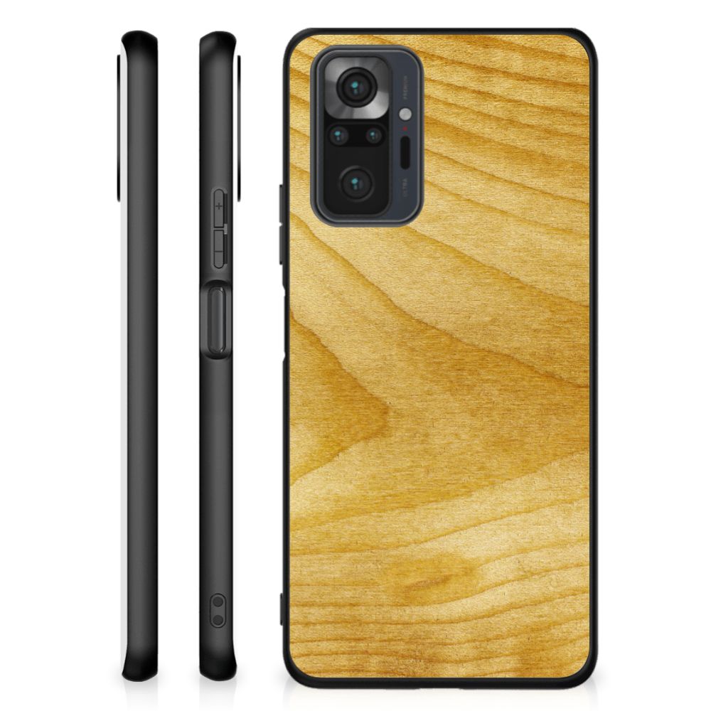 Xiaomi Redmi Note 10 Pro Houten Print Telefoonhoesje Licht Hout