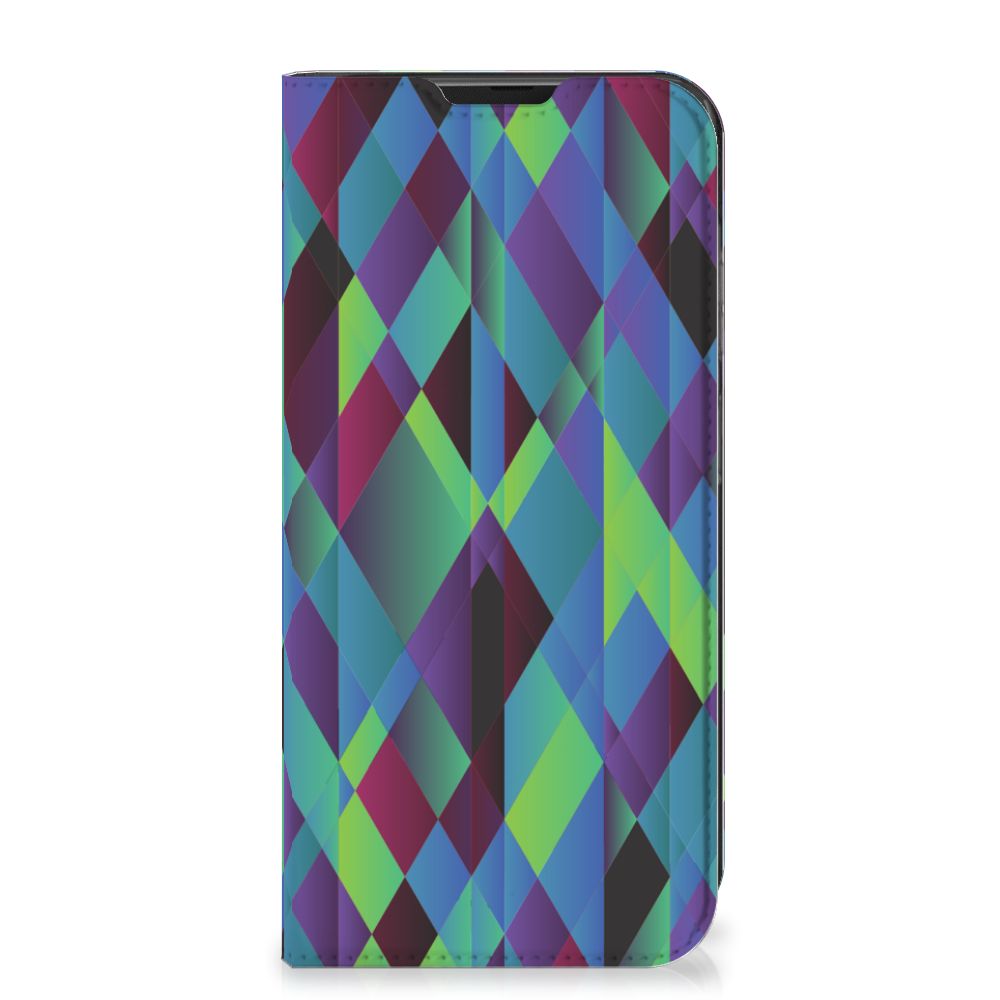 Samsung Galaxy Xcover 6 Pro Stand Case Abstract Green Blue