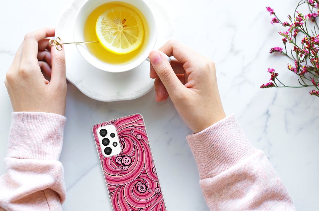 Samsung Galaxy A33 5G Hoesje maken Swirl Pink B2C Telecom