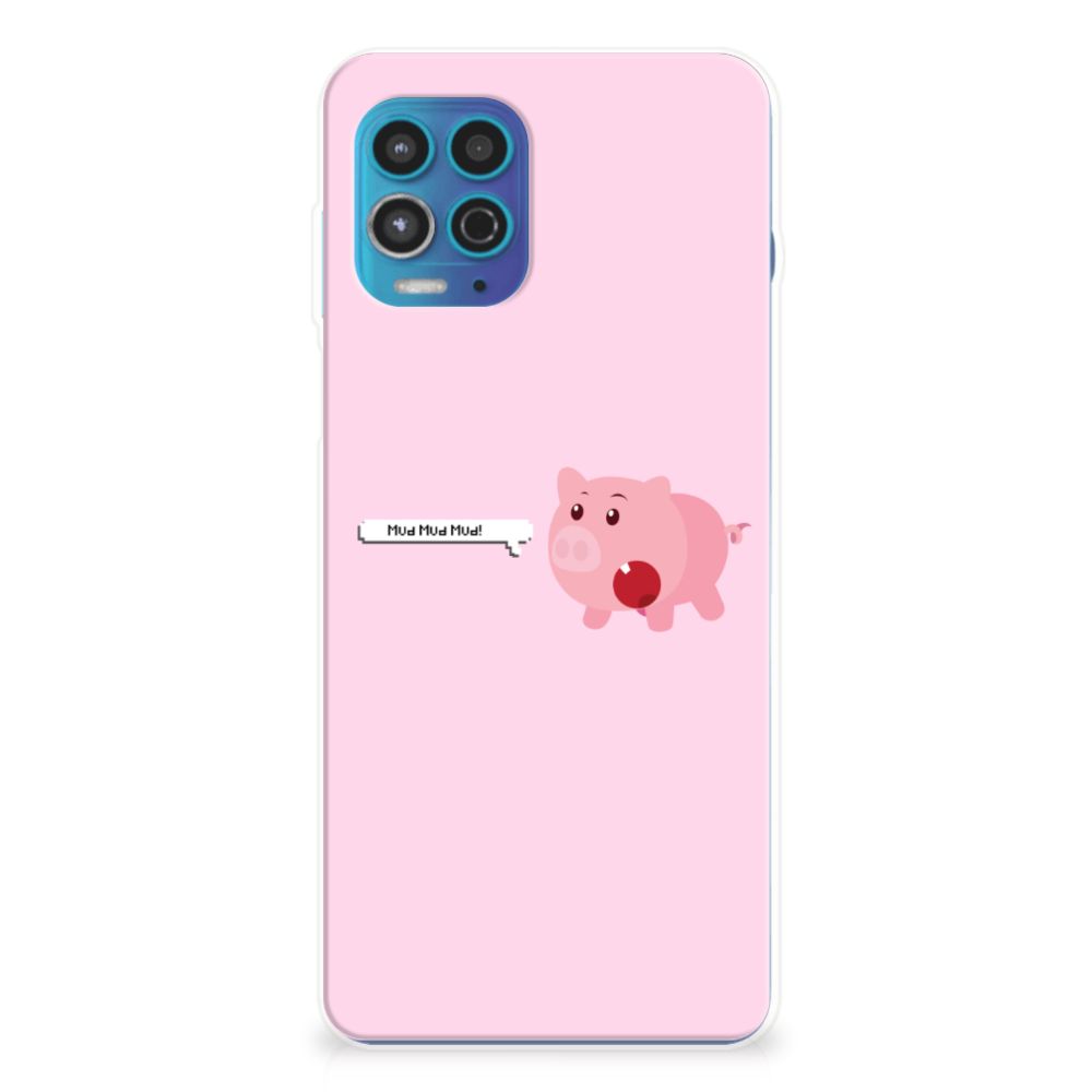 Motorola Moto G100 Telefoonhoesje met Naam Pig Mud B2C Telecom