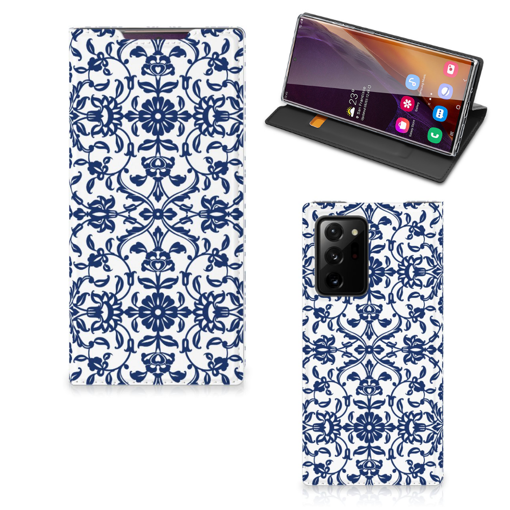 Samsung Galaxy Note 20 Ultra Smart Cover Flower Blue - B2C Telecom