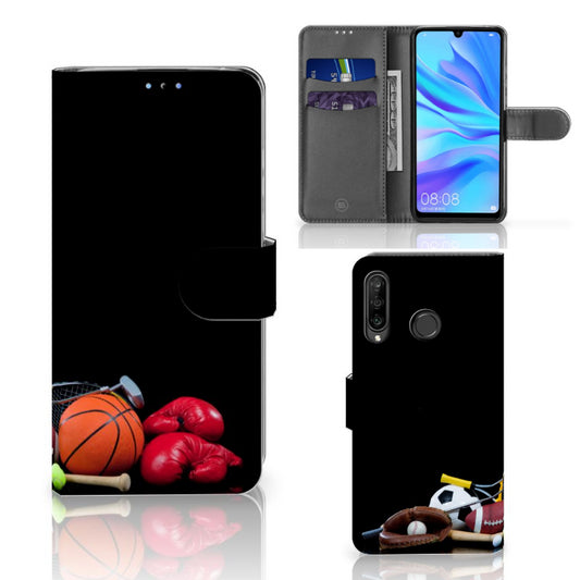 Huawei P30 Lite (2020) Wallet Case met Pasjes Sports