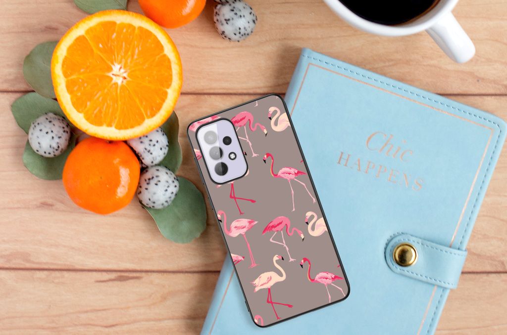 Samsung Galaxy A33 5G Dierenprint Telefoonhoesje Flamingo B2C Telecom