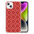 iPhone 14 Doorzichtige Silicone Hoesje Batik Rood B2C Telecom