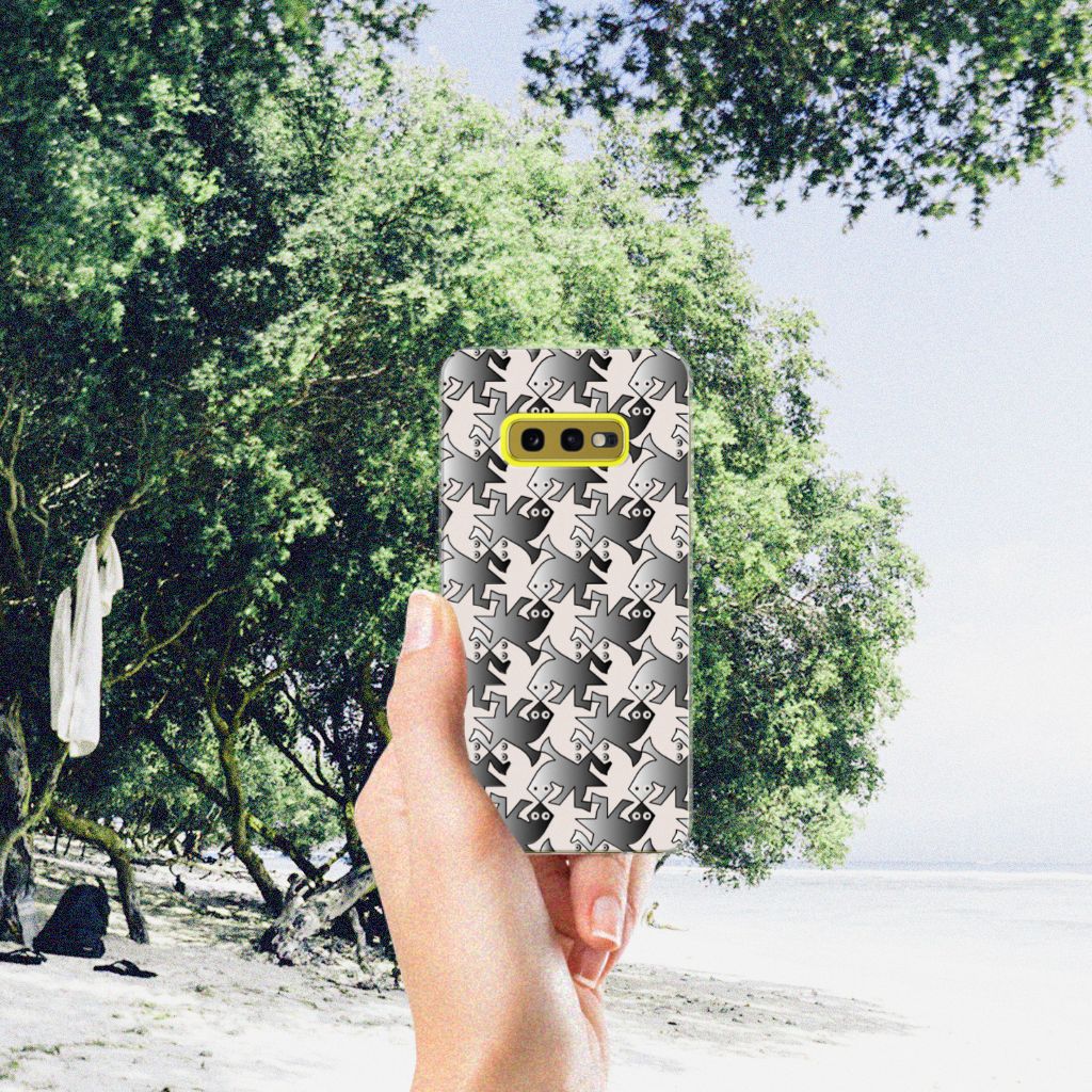 Samsung Galaxy S10e TPU Hoesje Salamander Grey