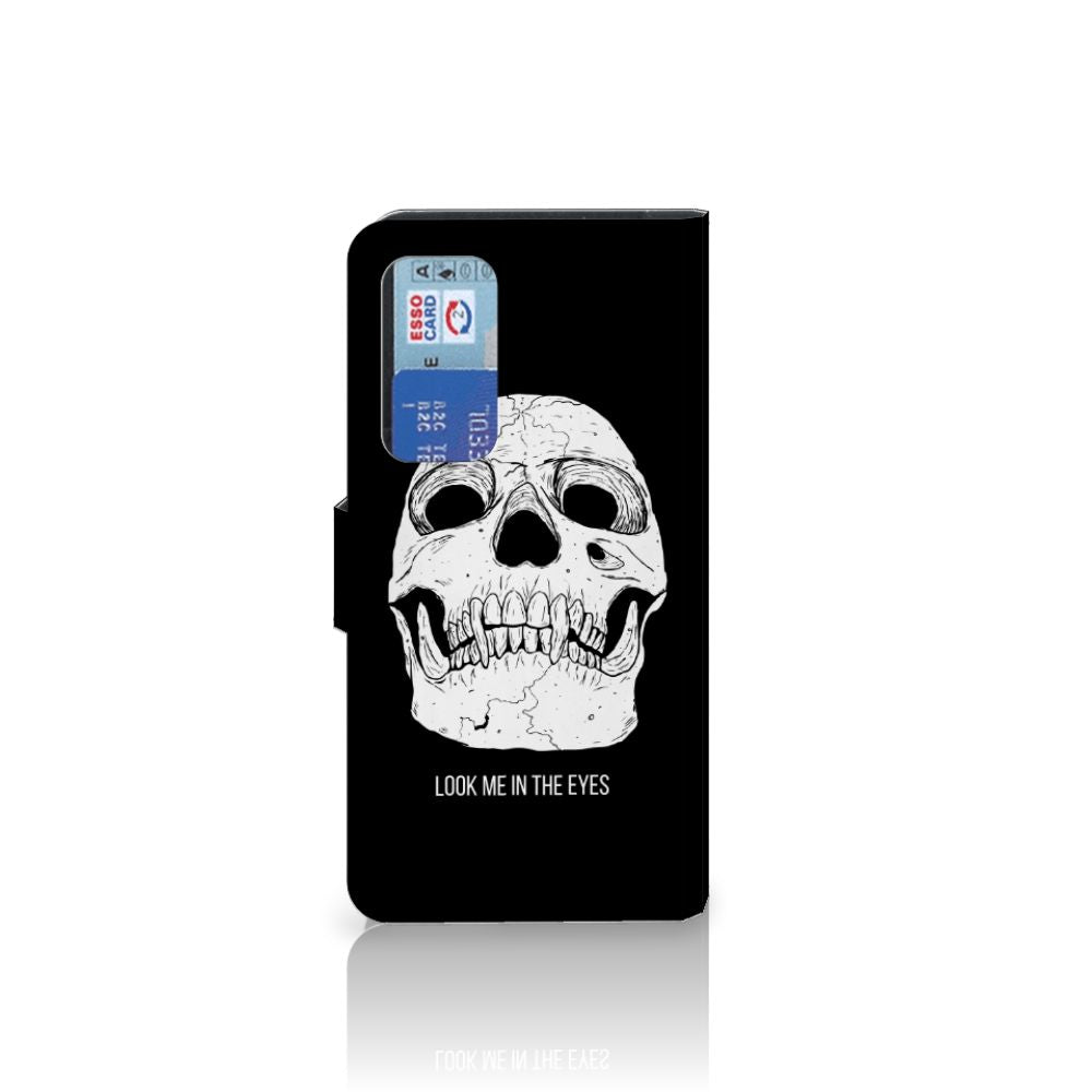 Telefoonhoesje met Naam Huawei P40 Skull Eyes