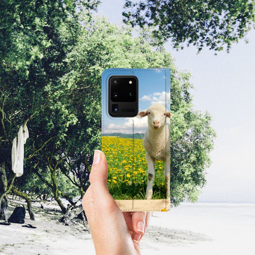 Samsung Galaxy S20 Ultra Hoesje maken Schaap en Lammetje - B2C Telecom