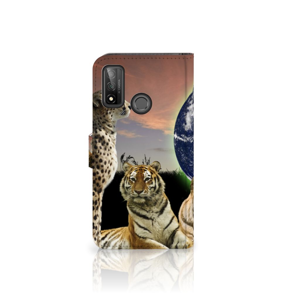 Huawei P Smart 2020 Telefoonhoesje met Pasjes Roofdieren