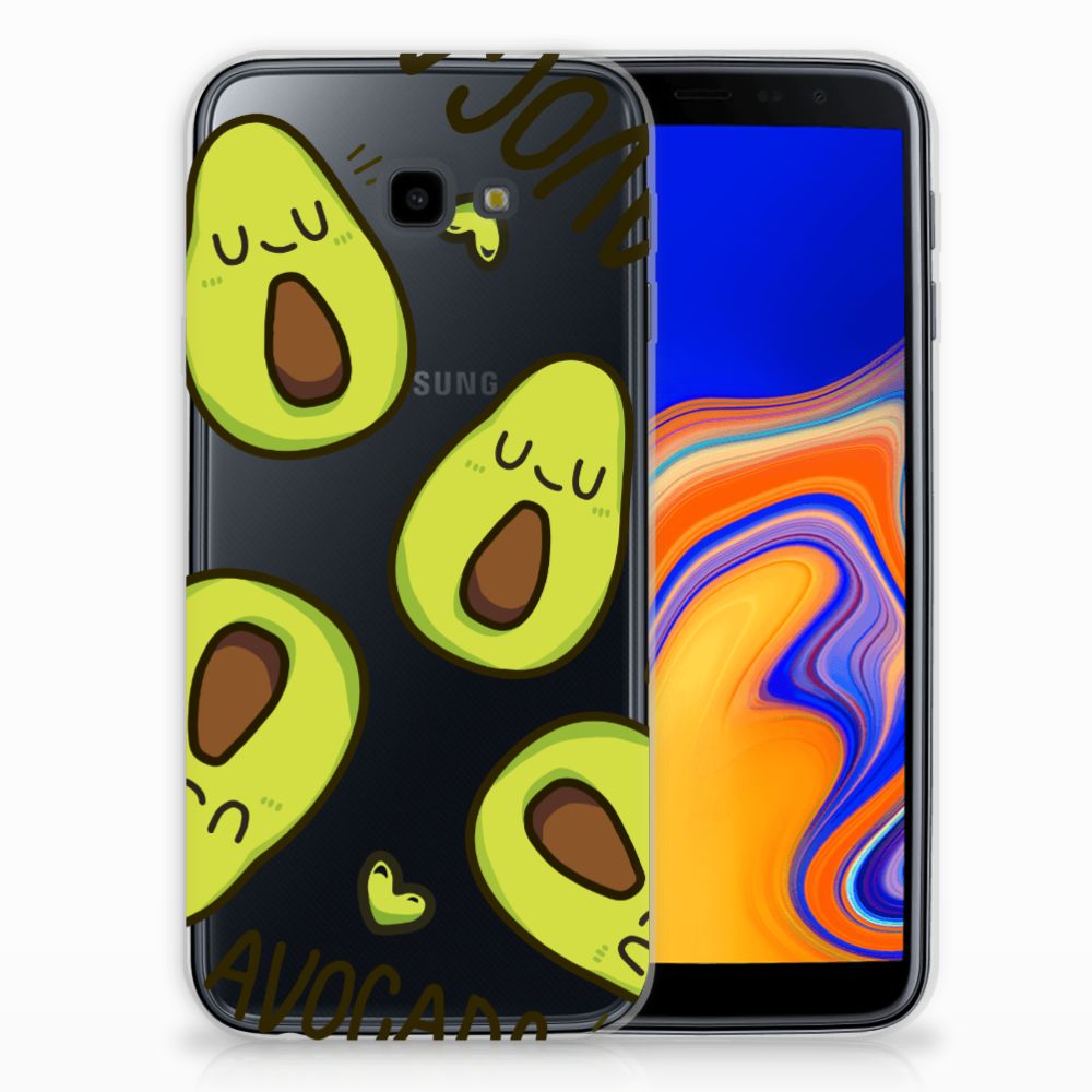 Samsung Galaxy J4 Plus (2018) Telefoonhoesje met Naam Avocado Singing