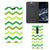 Nokia 5.1 (2018) Hoesje met Magneet Zigzag Groen