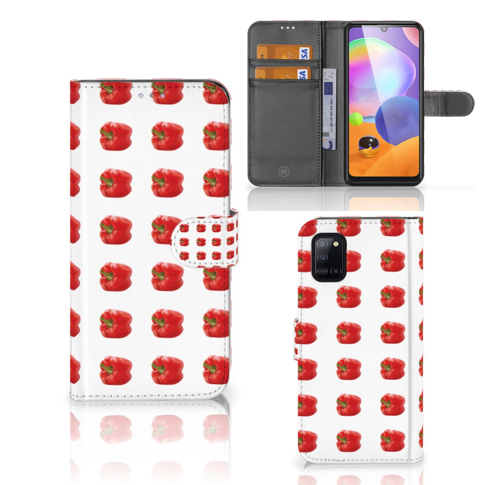 Samsung Galaxy A31 Book Cover Paprika Red