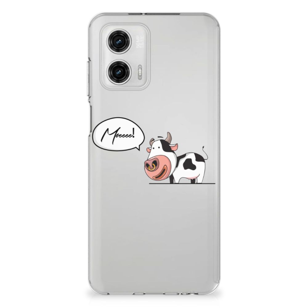Motorola Moto G73 Telefoonhoesje met Naam Cow