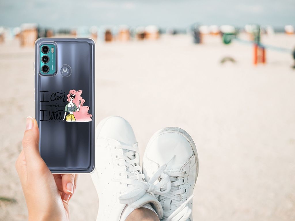 Motorola Moto G60 Telefoonhoesje met Naam i Can B2C Telecom