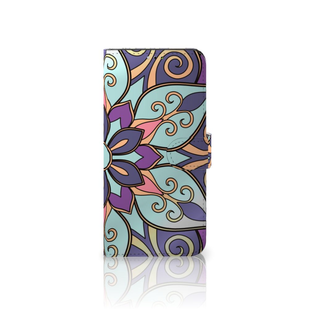 Samsung Galaxy A03 Hoesje Purple Flower