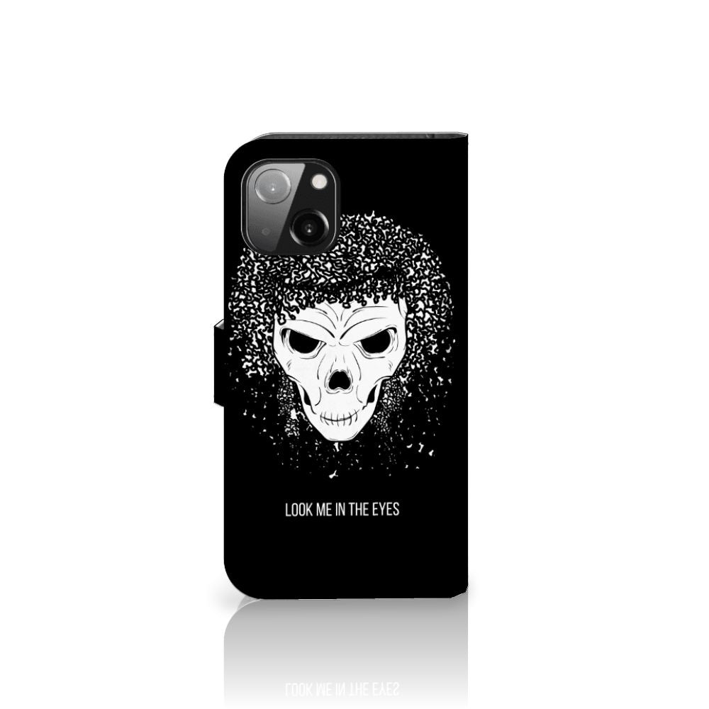 Telefoonhoesje met Naam Apple iPhone 13 Skull Hair