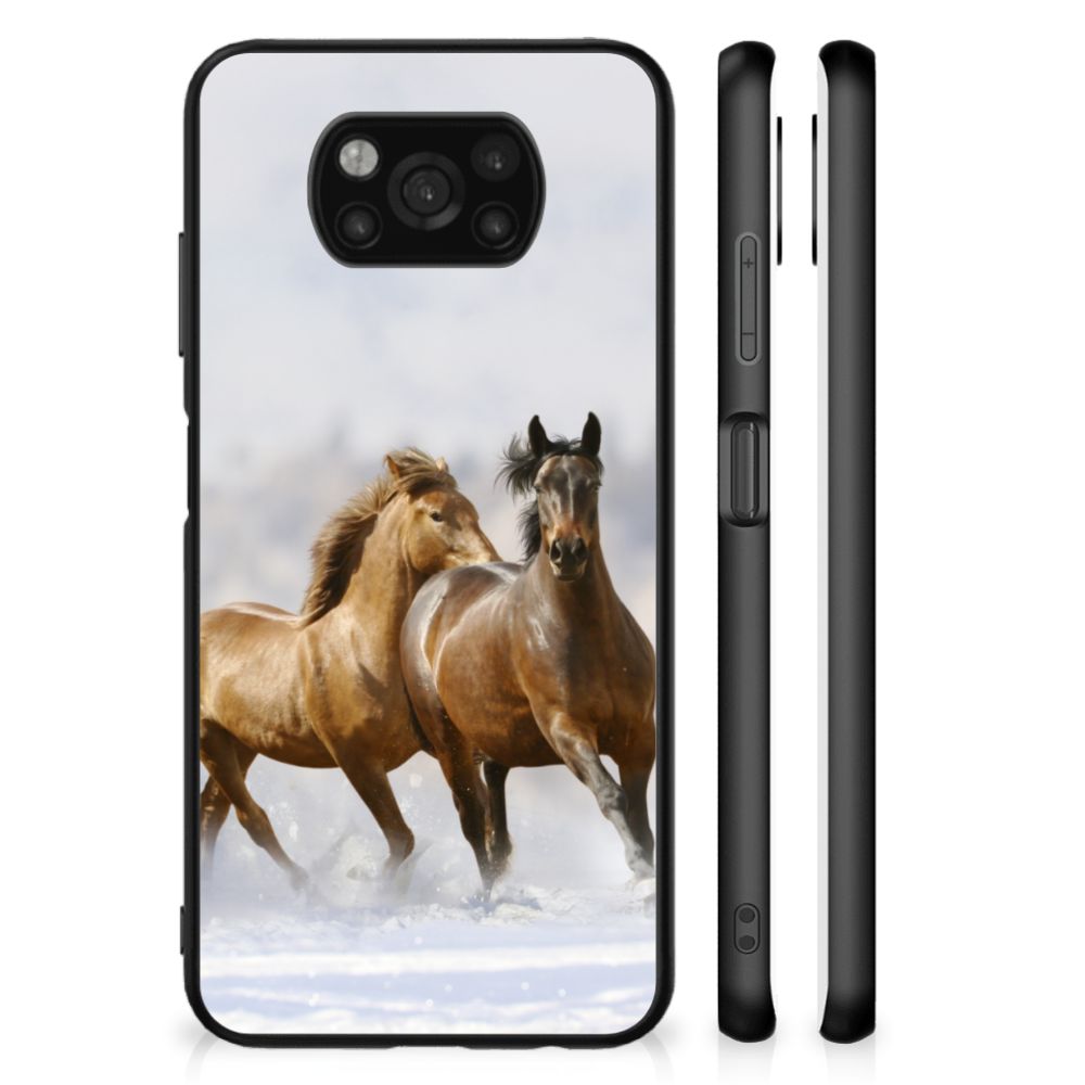 Xiaomi Poco X3 | X3 Pro Dierenprint Telefoonhoesje Paarden