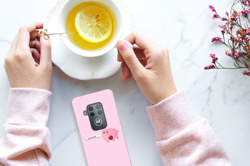 Motorola One Zoom Telefoonhoesje met Naam Pig Mud