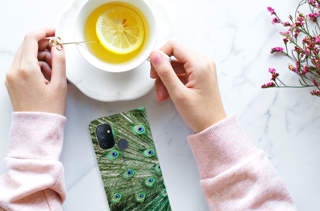 OnePlus Nord N100 Hoesje maken Pauw - B2C Telecom
