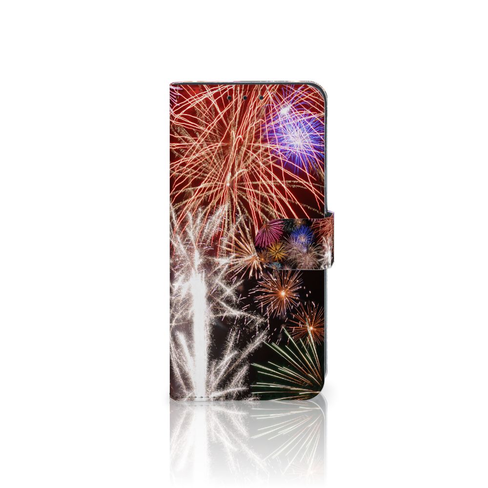 Alcatel 1S 2020 Wallet Case met Pasjes Vuurwerk