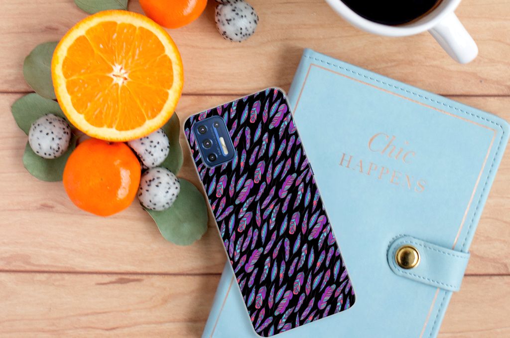 Motorola Moto G9 Plus TPU bumper Feathers Color B2C Telecom