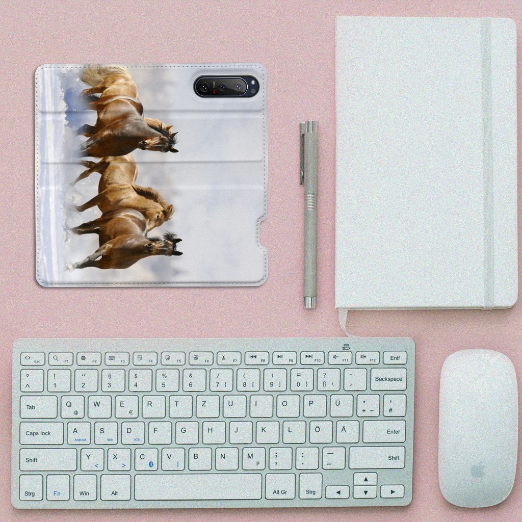 Sony Xperia 5 II Hoesje maken Paarden - B2C Telecom
