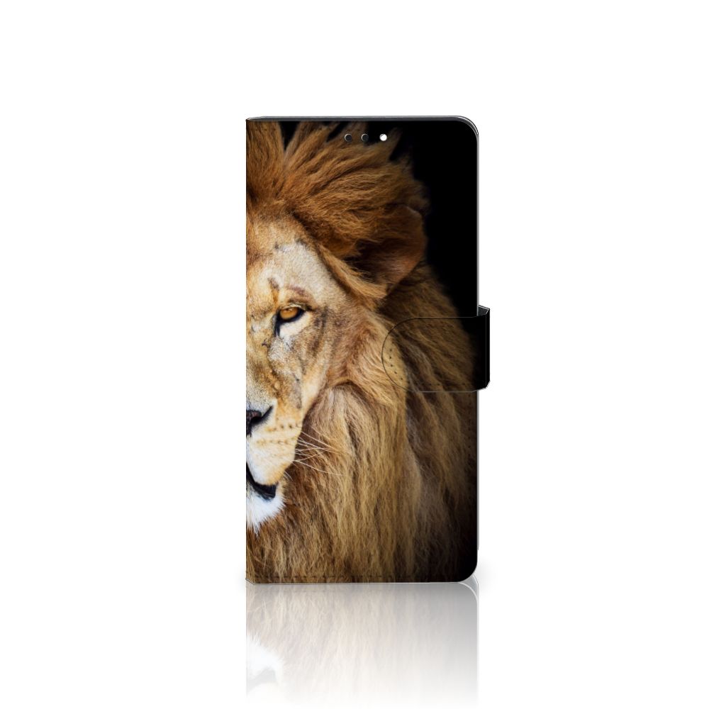 Xiaomi Redmi Note 10 Pro Telefoonhoesje met Pasjes Leeuw