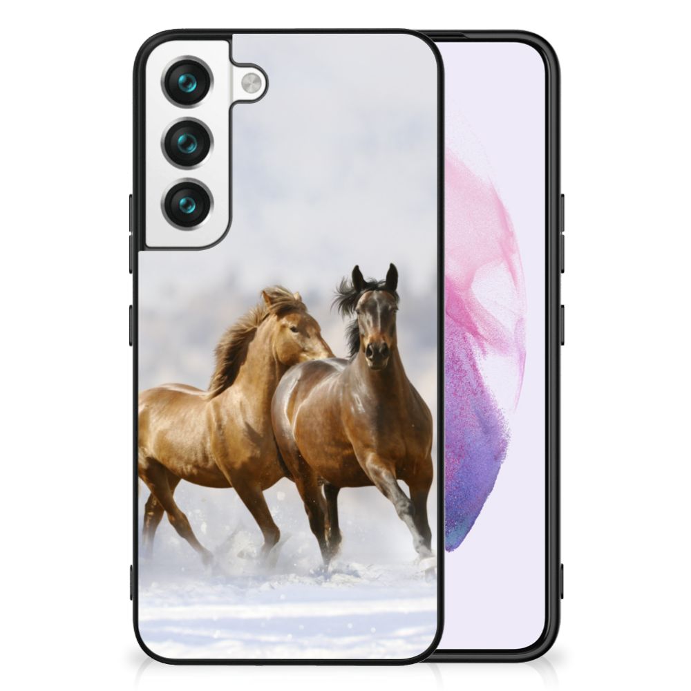 Samsung Galaxy S22 Dierenprint Telefoonhoesje Paarden