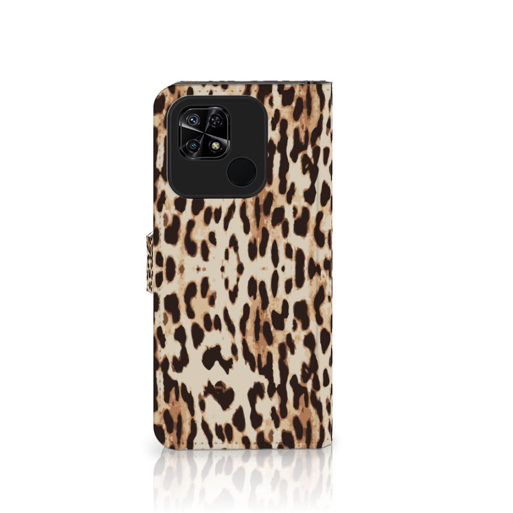Xiaomi Redmi 10C Telefoonhoesje met Pasjes Leopard