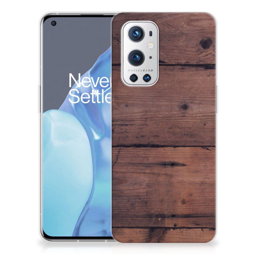 OnePlus 9 Pro Bumper Hoesje Old Wood