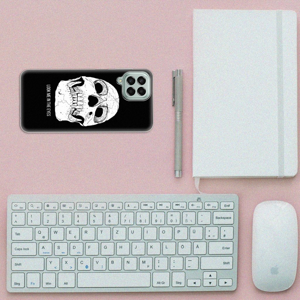 Silicone Back Case Samsung Galaxy M33 Skull Eyes