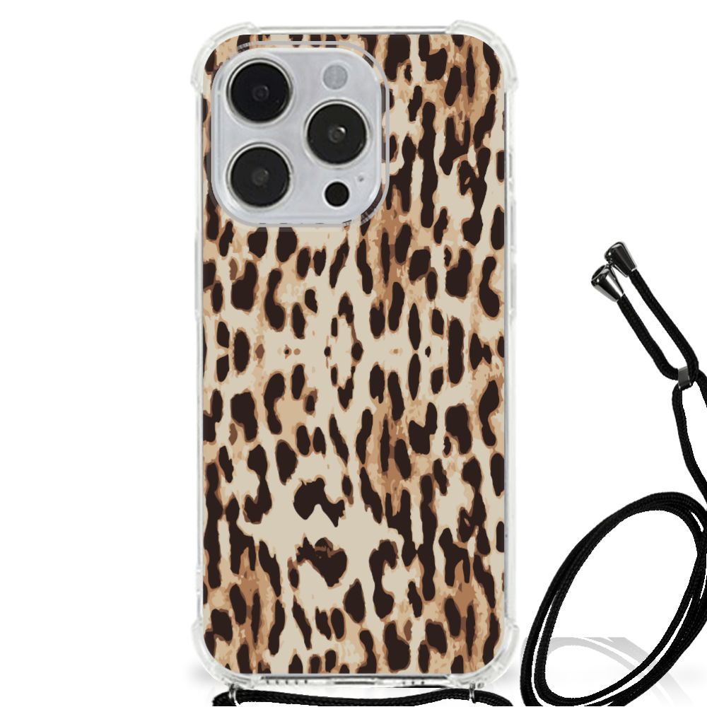 iPhone 14 Pro Case Anti-shock Leopard