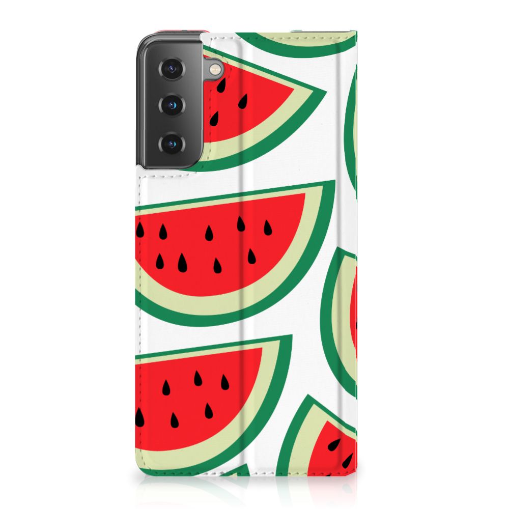 Samsung Galaxy S21 Plus Flip Style Cover Watermelons - B2C Telecom