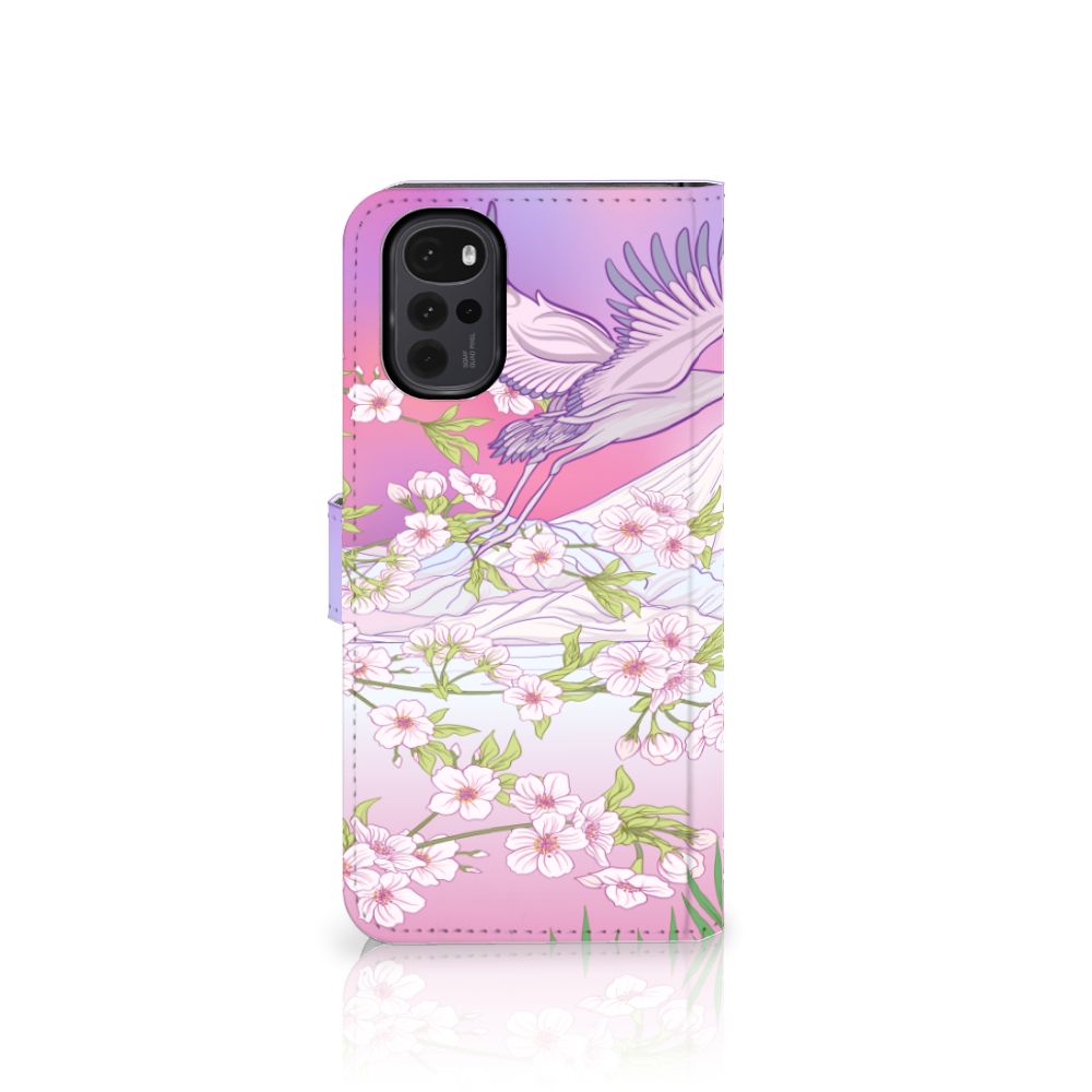 Motorola Moto G22 Telefoonhoesje met Pasjes Bird Flying