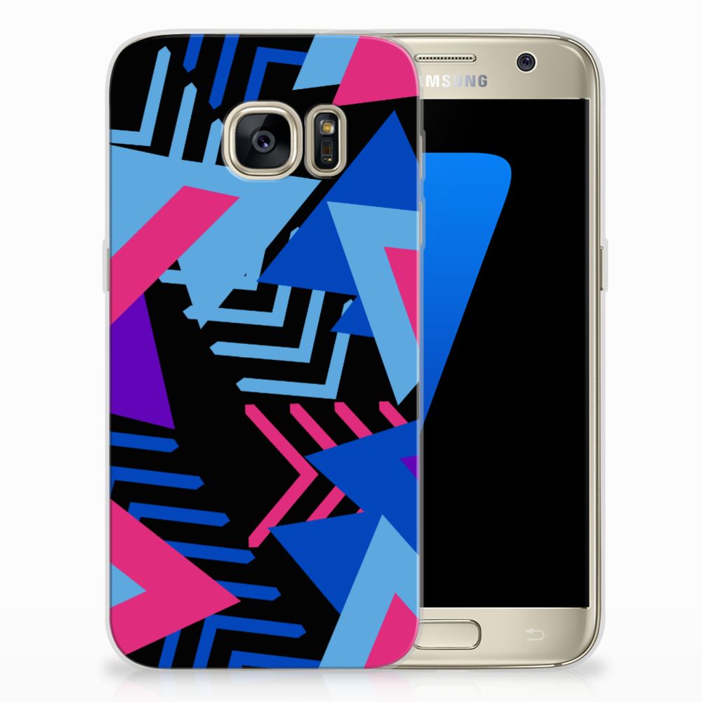 Samsung Galaxy S7 TPU Hoesje Funky Triangle