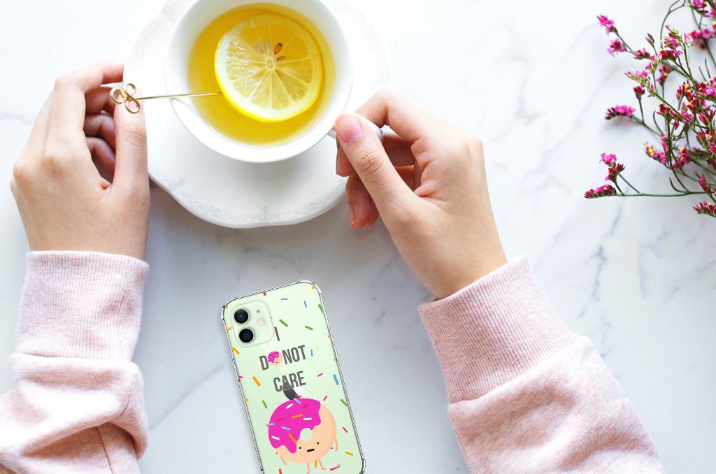 iPhone 12 Mini Beschermhoes Donut Roze B2C Telecom