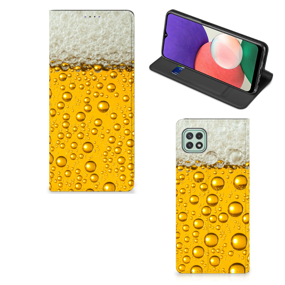 Samsung Galaxy A22 5G Flip Style Cover Bier - B2C Telecom