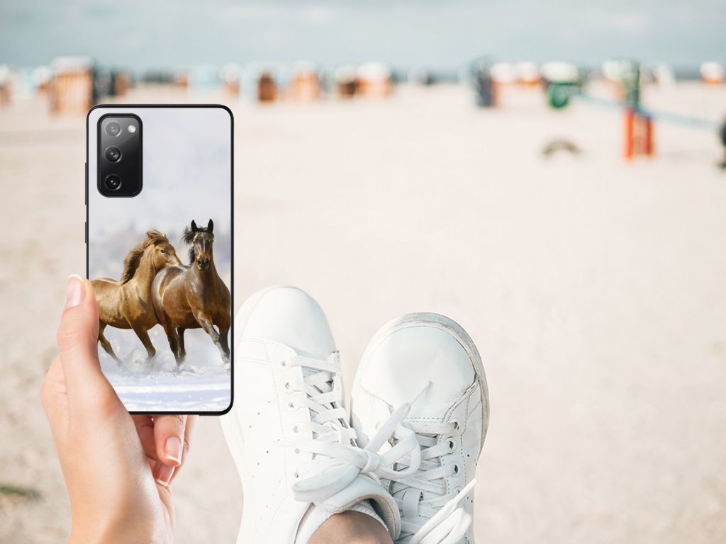 Samsung Galaxy S20 FE Dierenprint Telefoonhoesje Paarden B2C Telecom