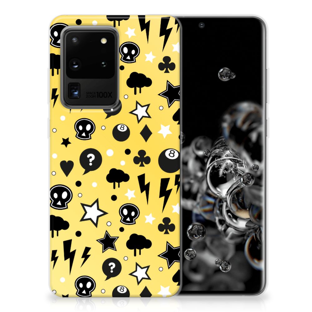 Silicone Back Case Samsung Galaxy S20 Ultra Punk Geel B2C Telecom