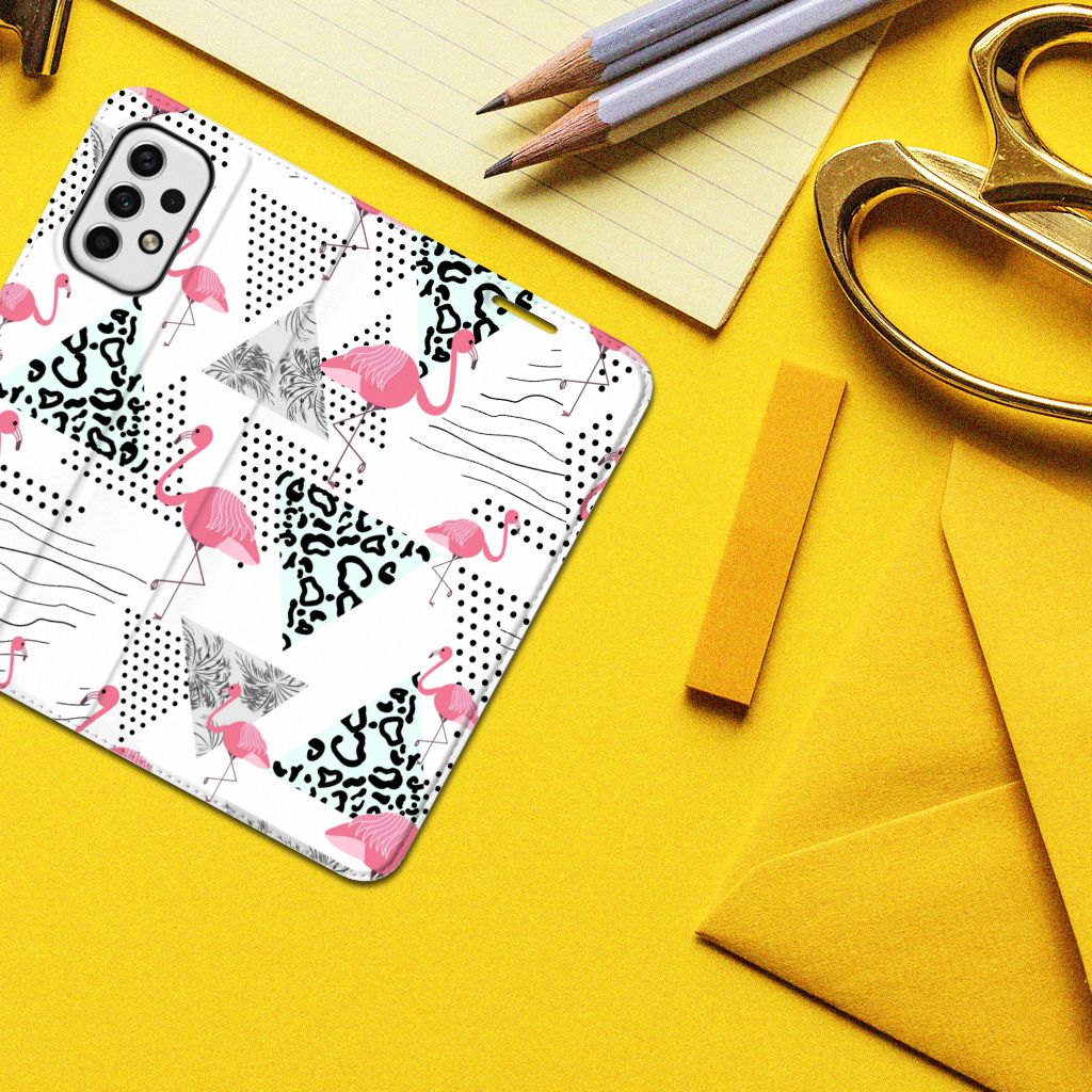 Samsung Galaxy A23 Hoesje maken Flamingo Triangle - B2C Telecom