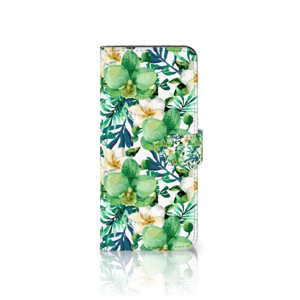 Samsung Galaxy A73 5G Hoesje Orchidee Groen