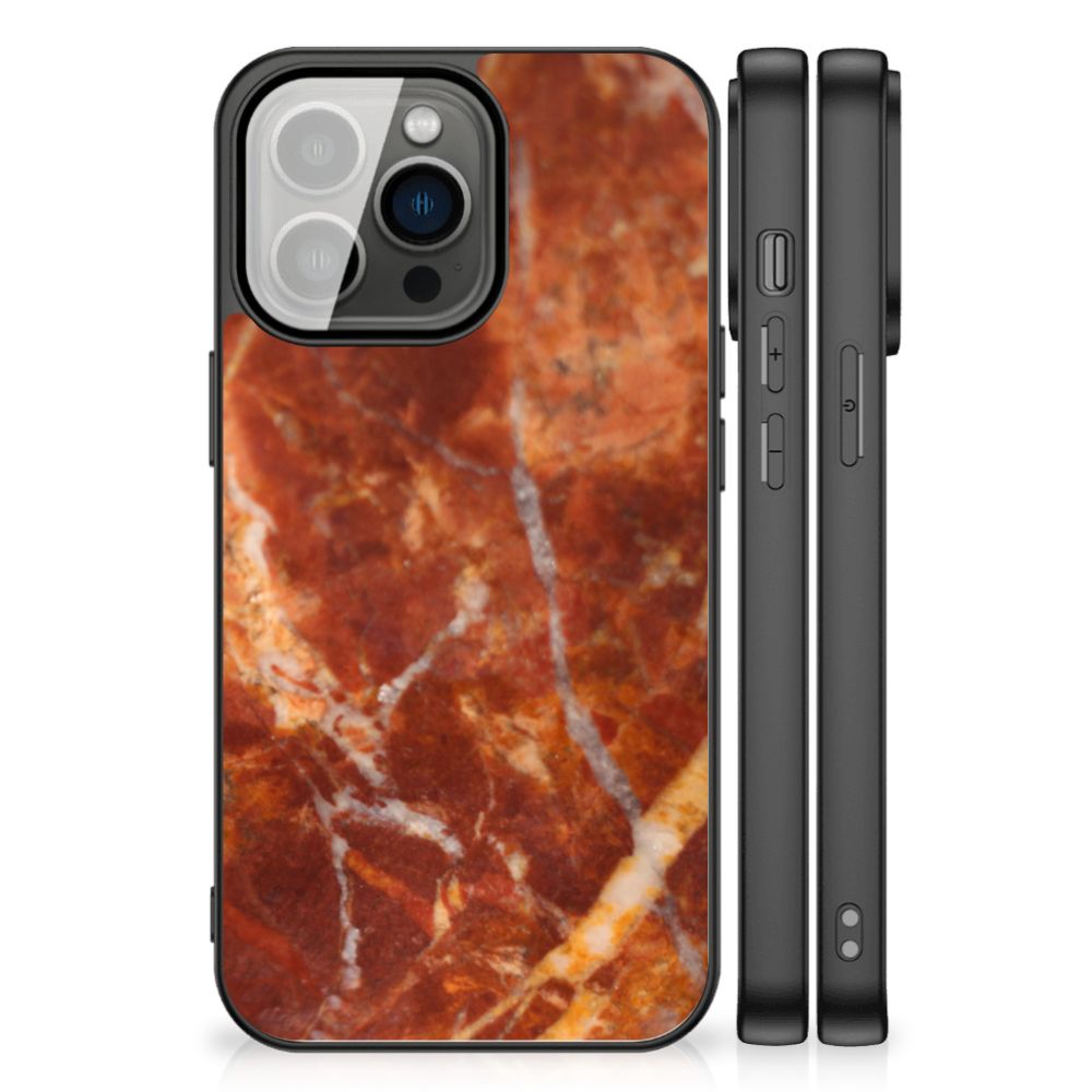 iPhone 13 Pro Marmeren Print Telefoonhoesje Marmer Bruin B2C Telecom