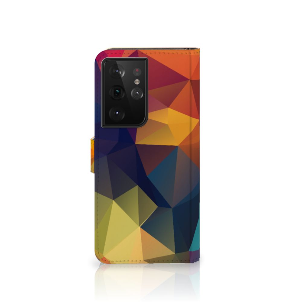Samsung Galaxy S21 Ultra Book Case Polygon Color