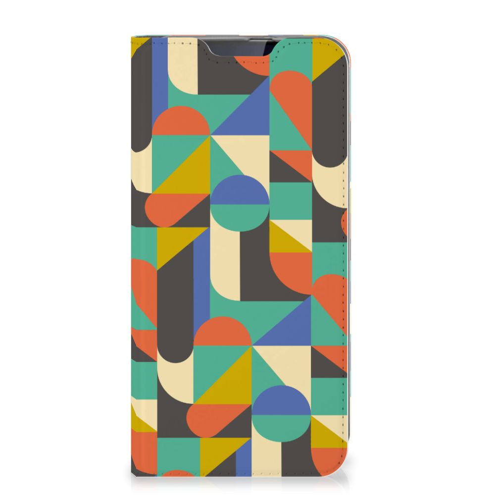Samsung Galaxy A60 Hoesje met Magneet Funky Retro