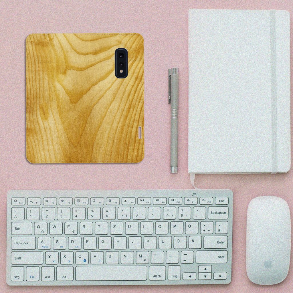 Samsung Galaxy S10e Book Wallet Case Licht Hout