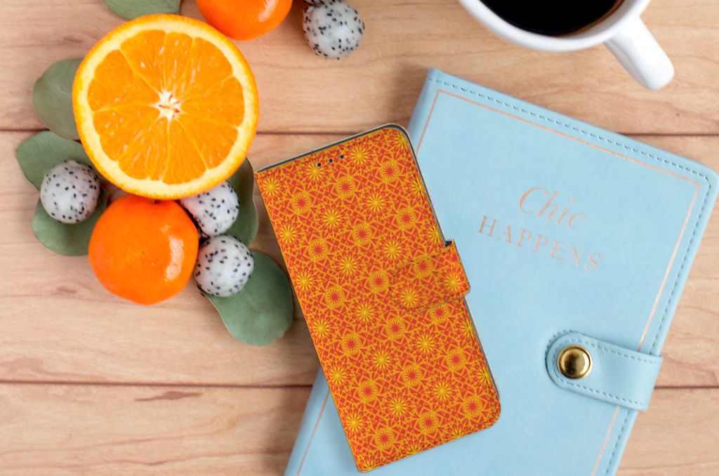 OPPO A91 | Reno3 Telefoon Hoesje Batik Oranje