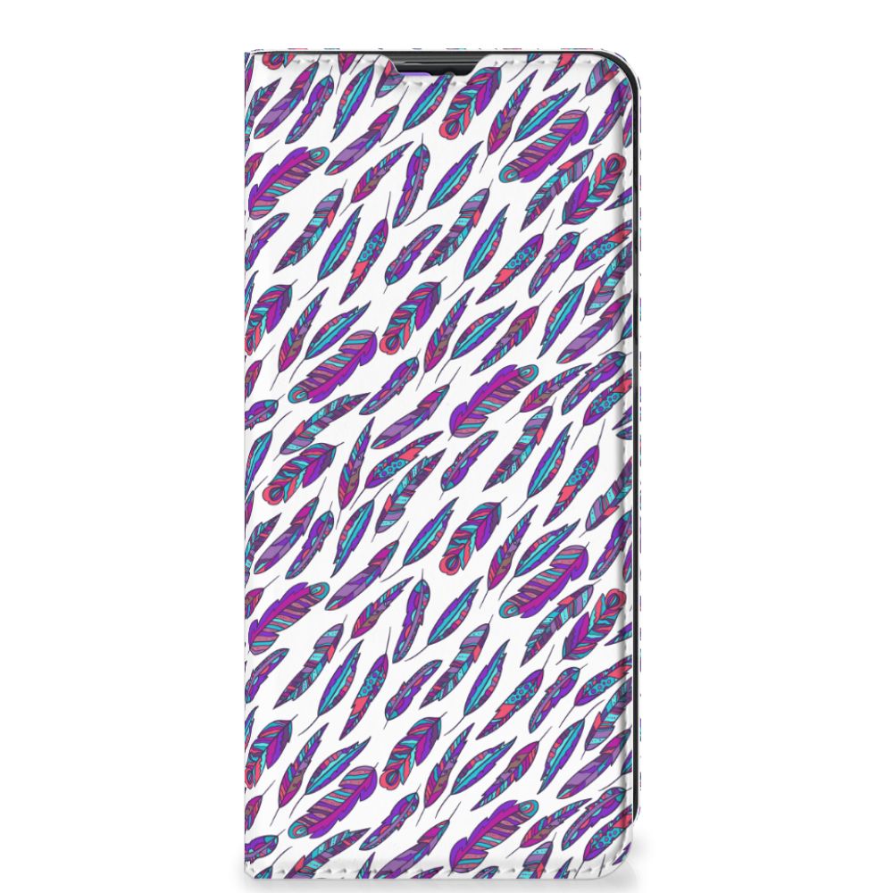 Samsung Galaxy A31 Hoesje met Magneet Feathers Color - B2C Telecom