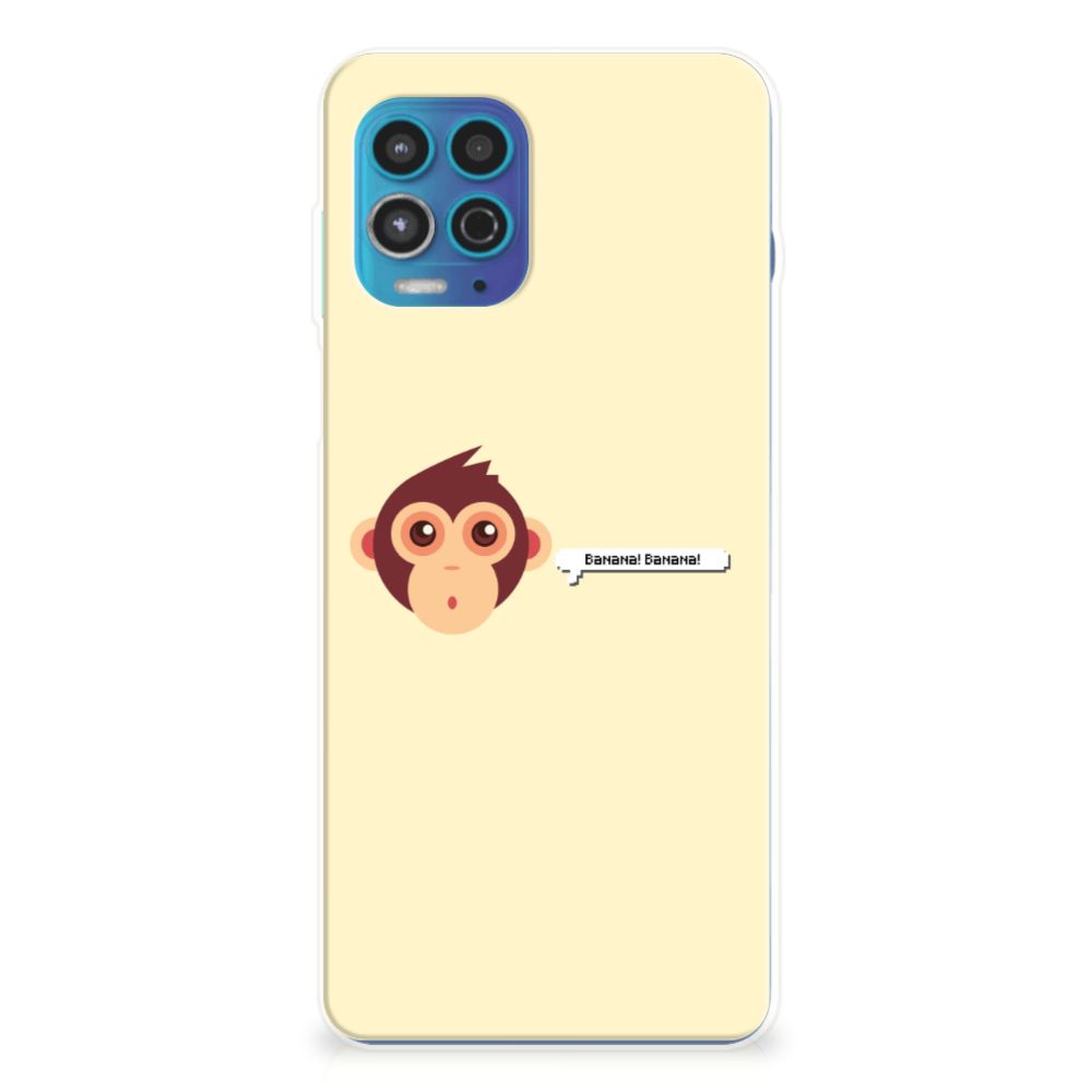 Motorola Moto G100 Telefoonhoesje met Naam Monkey B2C Telecom