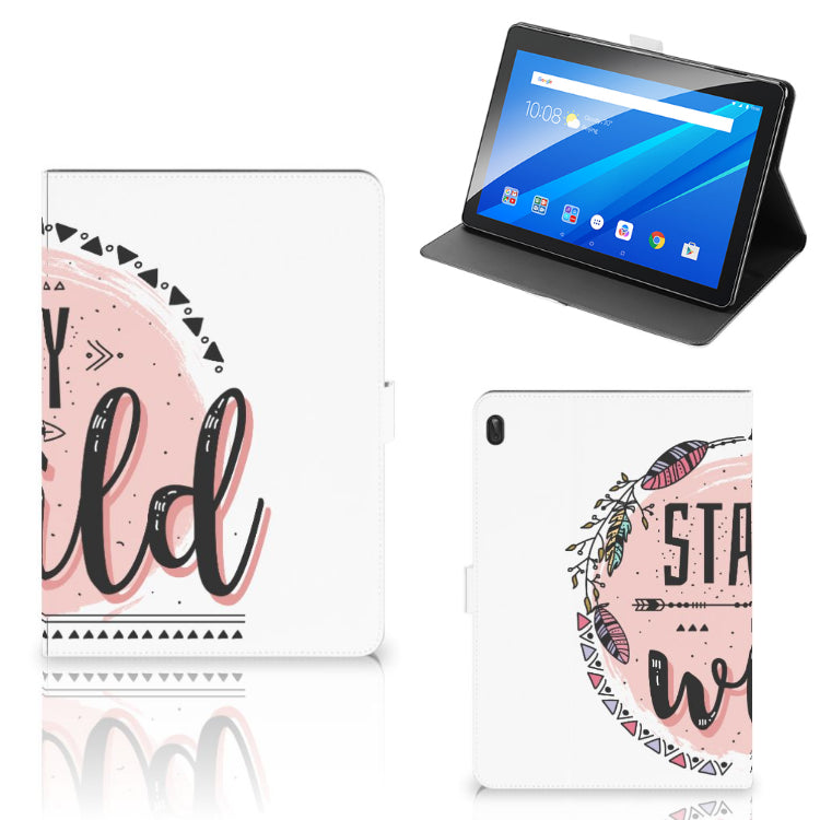 Lenovo Tab E10 Hippe Tablet Hoes Boho Stay Wild