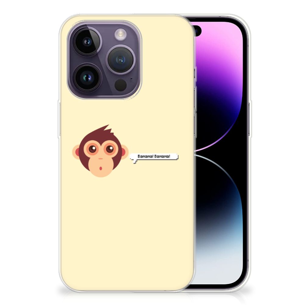 Apple iPhone 14 Pro Telefoonhoesje met Naam Monkey B2C Telecom