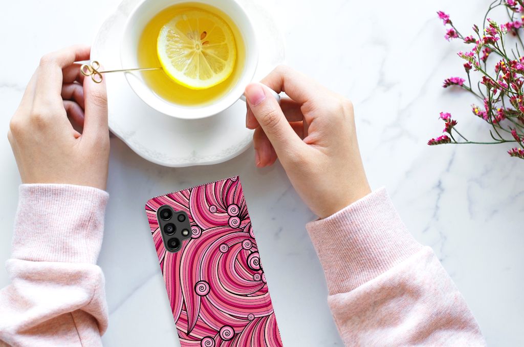 Samsung Galaxy A13 (4G) Bookcase Swirl Pink - B2C Telecom